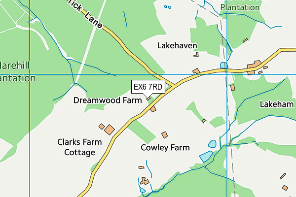 EX6 7RD map - OS VectorMap District (Ordnance Survey)