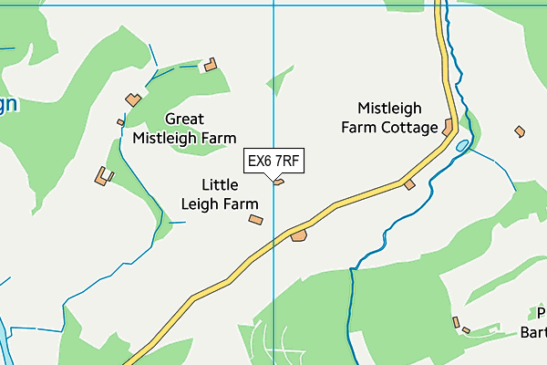 EX6 7RF map - OS VectorMap District (Ordnance Survey)