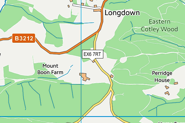 EX6 7RT map - OS VectorMap District (Ordnance Survey)