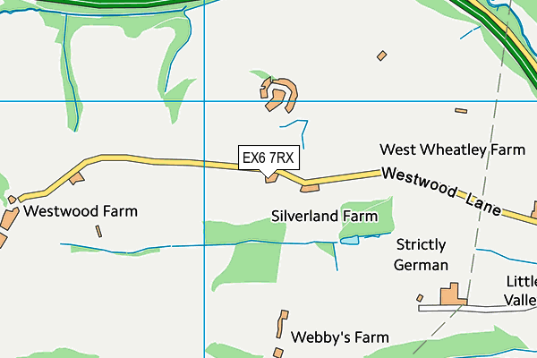 EX6 7RX map - OS VectorMap District (Ordnance Survey)