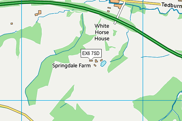 EX6 7SD map - OS VectorMap District (Ordnance Survey)