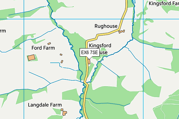 EX6 7SE map - OS VectorMap District (Ordnance Survey)