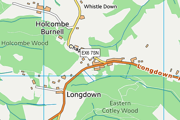 EX6 7SN map - OS VectorMap District (Ordnance Survey)