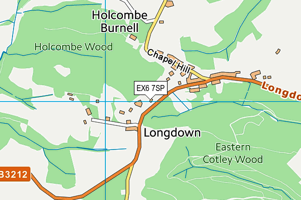 EX6 7SP map - OS VectorMap District (Ordnance Survey)