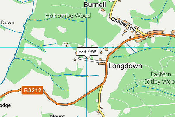 EX6 7SW map - OS VectorMap District (Ordnance Survey)