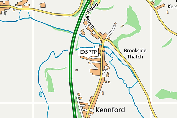 EX6 7TP map - OS VectorMap District (Ordnance Survey)