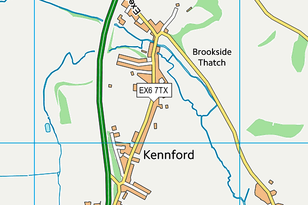 Kenn Church of England Primary School map (EX6 7TX) - OS VectorMap District (Ordnance Survey)