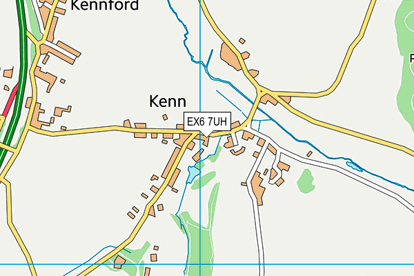 EX6 7UH map - OS VectorMap District (Ordnance Survey)