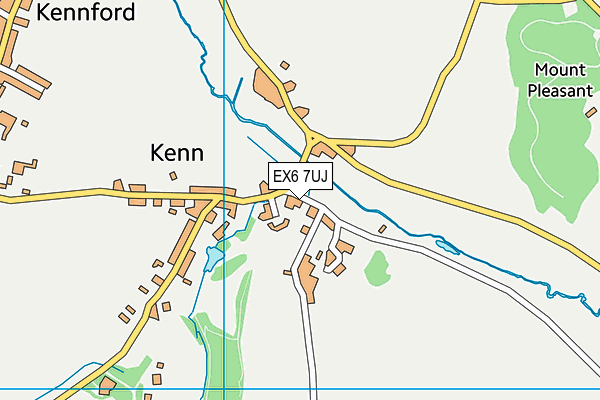 EX6 7UJ map - OS VectorMap District (Ordnance Survey)