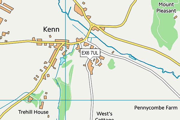 EX6 7UL map - OS VectorMap District (Ordnance Survey)