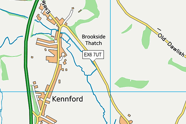 EX6 7UT map - OS VectorMap District (Ordnance Survey)