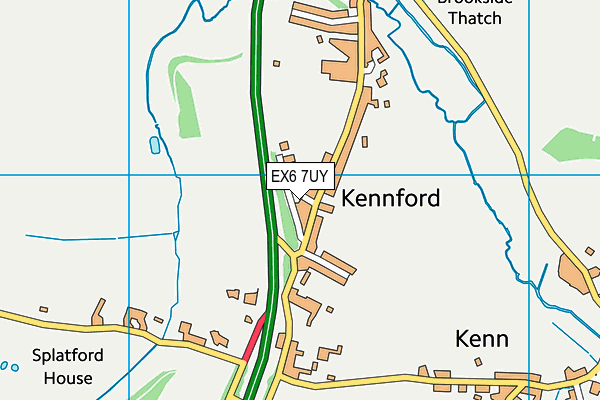 EX6 7UY map - OS VectorMap District (Ordnance Survey)