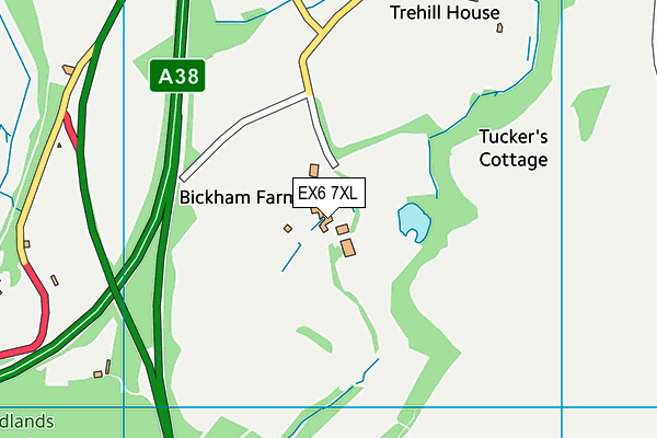 EX6 7XL map - OS VectorMap District (Ordnance Survey)