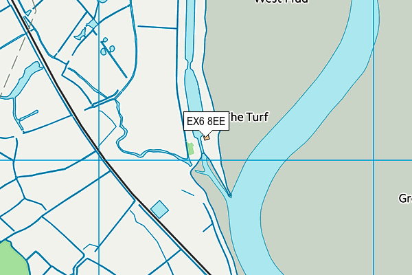 EX6 8EE map - OS VectorMap District (Ordnance Survey)