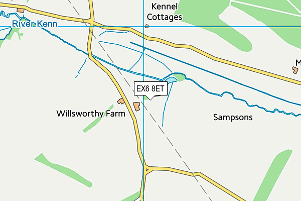 EX6 8ET map - OS VectorMap District (Ordnance Survey)