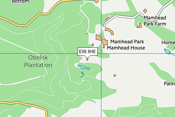 EX6 8HE map - OS VectorMap District (Ordnance Survey)