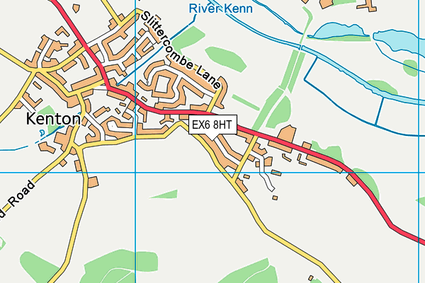 EX6 8HT map - OS VectorMap District (Ordnance Survey)