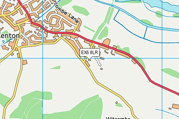 EX6 8LR map - OS VectorMap District (Ordnance Survey)