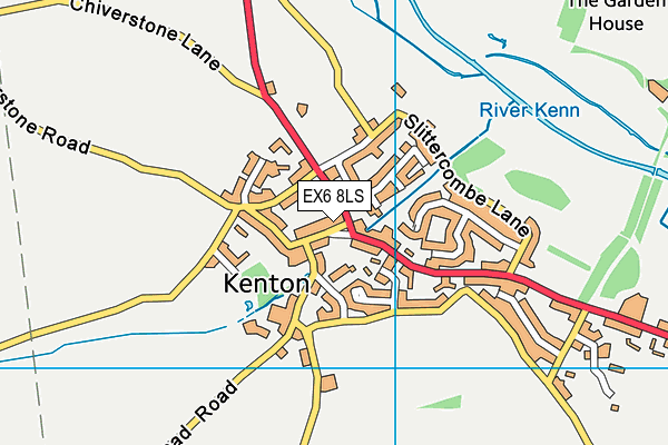 EX6 8LS map - OS VectorMap District (Ordnance Survey)