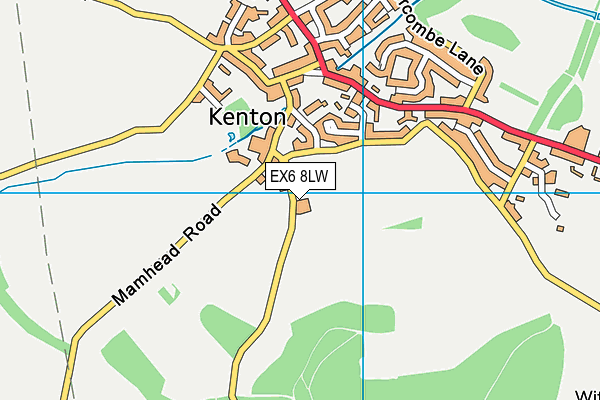 EX6 8LW map - OS VectorMap District (Ordnance Survey)