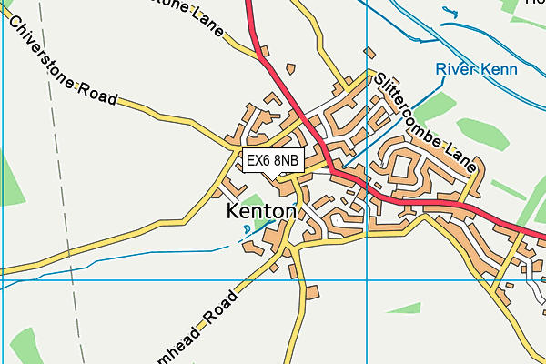 EX6 8NB map - OS VectorMap District (Ordnance Survey)