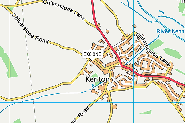 EX6 8NE map - OS VectorMap District (Ordnance Survey)