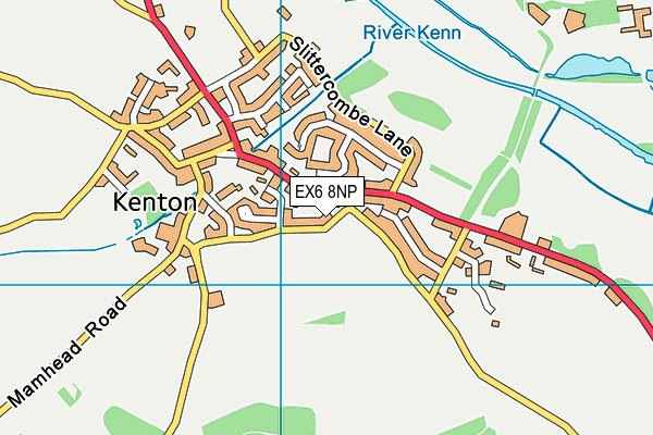 EX6 8NP map - OS VectorMap District (Ordnance Survey)