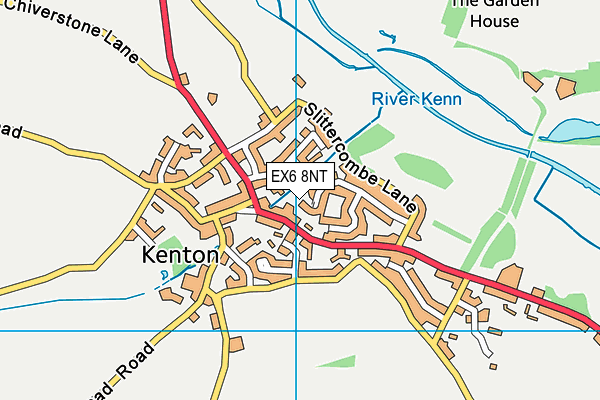 EX6 8NT map - OS VectorMap District (Ordnance Survey)