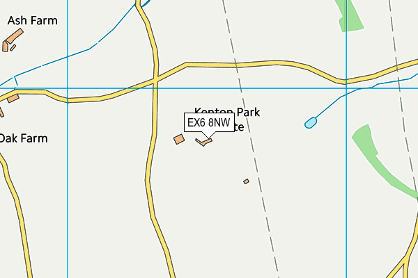 EX6 8NW map - OS VectorMap District (Ordnance Survey)