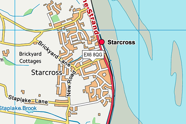 Star Cross Golf map (EX6 8QG) - OS VectorMap District (Ordnance Survey)