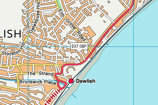 Map of HIGHCLIFF COURT (DAWLISH) LIMITED at district scale