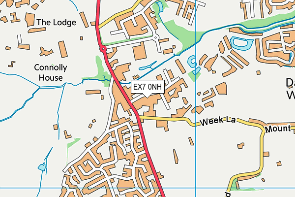 EX7 0NH map - OS VectorMap District (Ordnance Survey)