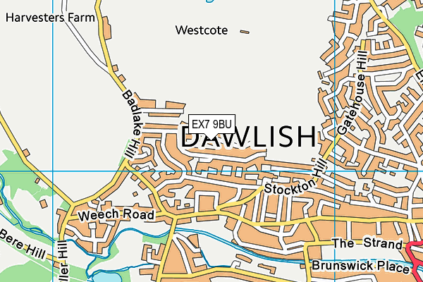 Map of DAWLISH CELEBRATES CARNIVAL CIC at district scale