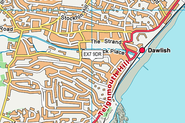 EX7 9DR map - OS VectorMap District (Ordnance Survey)
