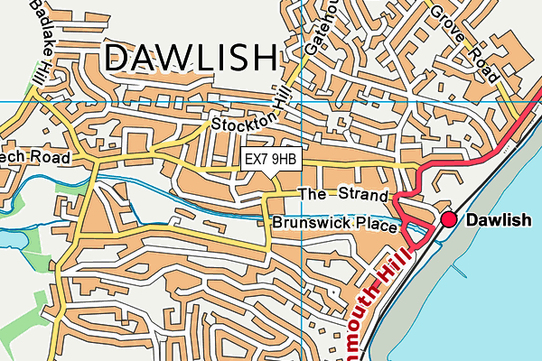 Map of CRAFTERS OF DAWLISH C.I.C. at district scale