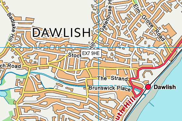 Map of DAWLISH COMMUNITY AID TRADING COMMUNITY INTEREST COMPANY at district scale