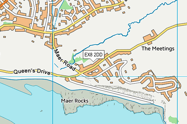 EX8 2DD map - OS VectorMap District (Ordnance Survey)