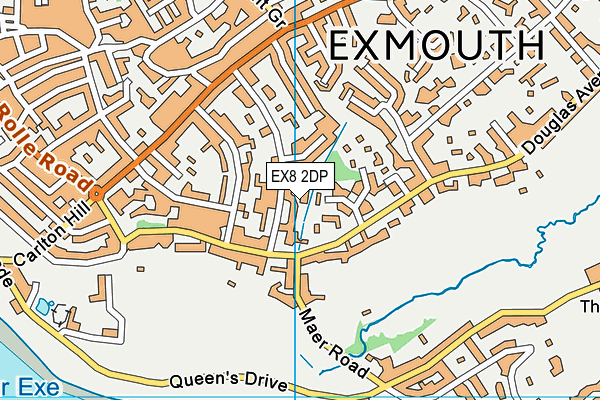 EX8 2DP map - OS VectorMap District (Ordnance Survey)