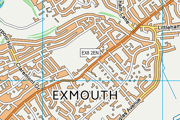 EX8 2EN map - OS VectorMap District (Ordnance Survey)