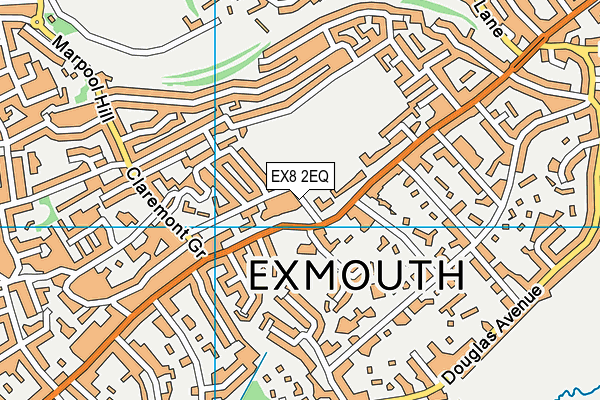 EX8 2EQ map - OS VectorMap District (Ordnance Survey)