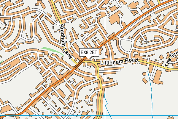EX8 2ET map - OS VectorMap District (Ordnance Survey)