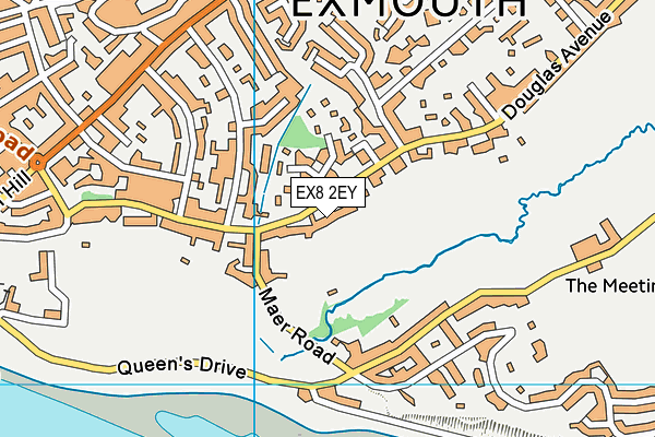 EX8 2EY map - OS VectorMap District (Ordnance Survey)