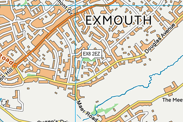 EX8 2EZ map - OS VectorMap District (Ordnance Survey)