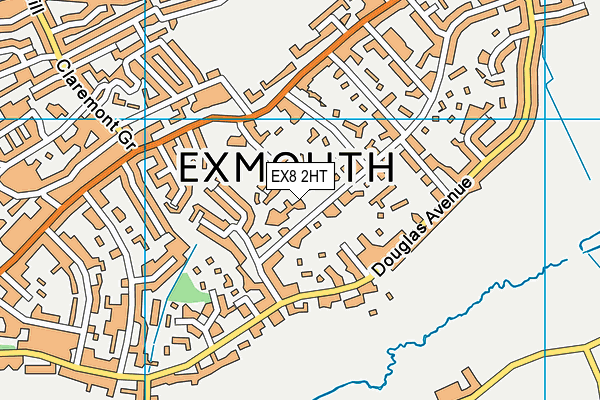 EX8 2HT map - OS VectorMap District (Ordnance Survey)