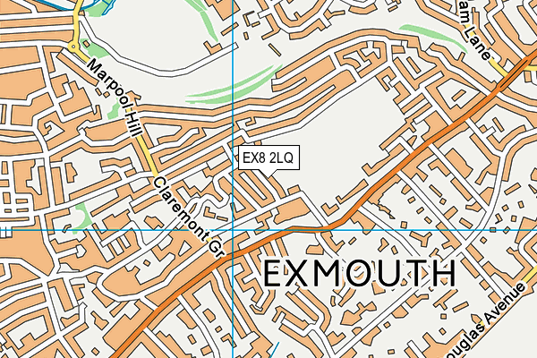 EX8 2LQ map - OS VectorMap District (Ordnance Survey)