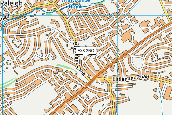 EX8 2NQ map - OS VectorMap District (Ordnance Survey)