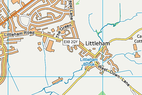 Littleham Church of England Primary School map (EX8 2QY) - OS VectorMap District (Ordnance Survey)