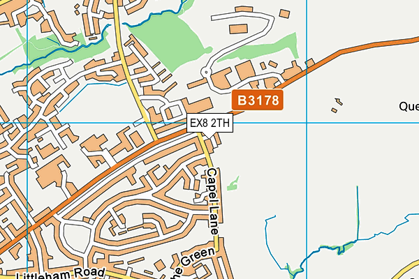 EX8 2TH map - OS VectorMap District (Ordnance Survey)
