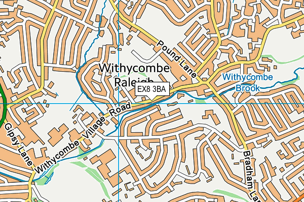 Withycombe Raleigh C Of E Primary School map (EX8 3BA) - OS VectorMap District (Ordnance Survey)