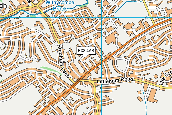 EX8 4AB map - OS VectorMap District (Ordnance Survey)